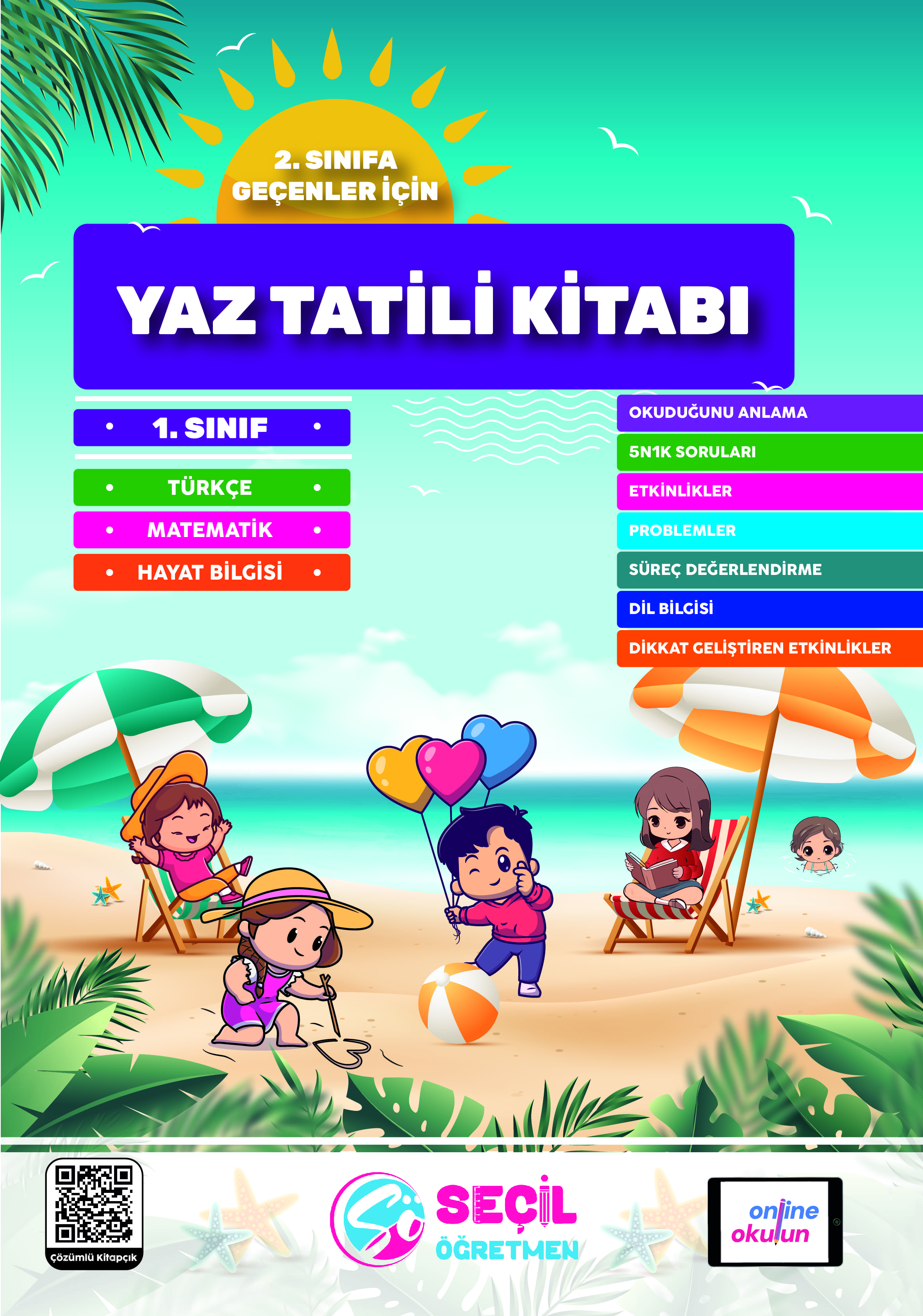 Yaz Tatili Kitabı 1. Sınıf kapağı